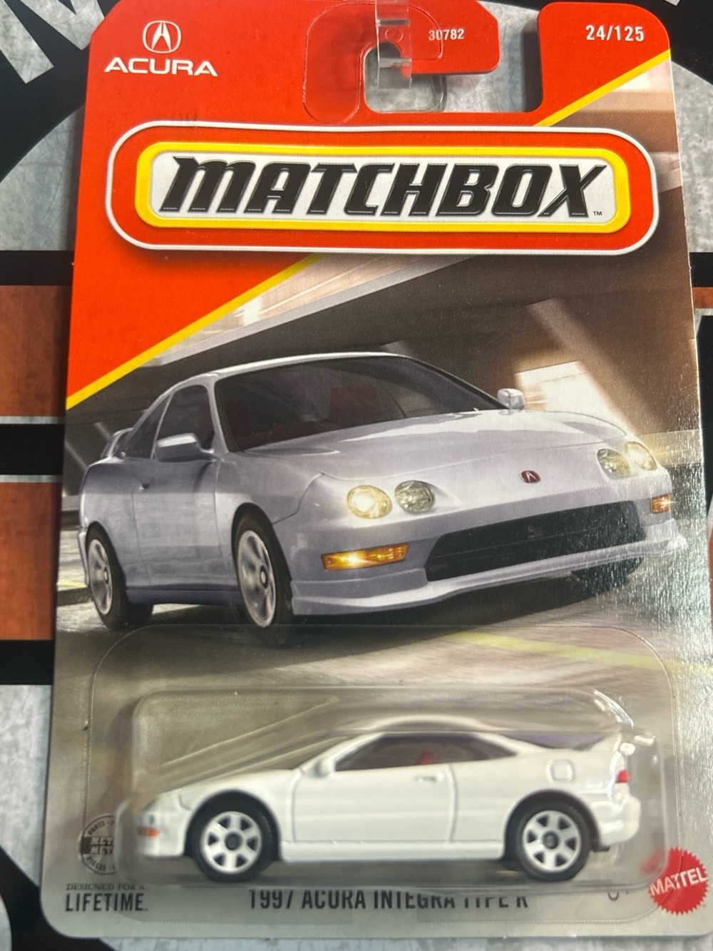 Matchbox White 1997 Acura Integra Type R Toy Car
